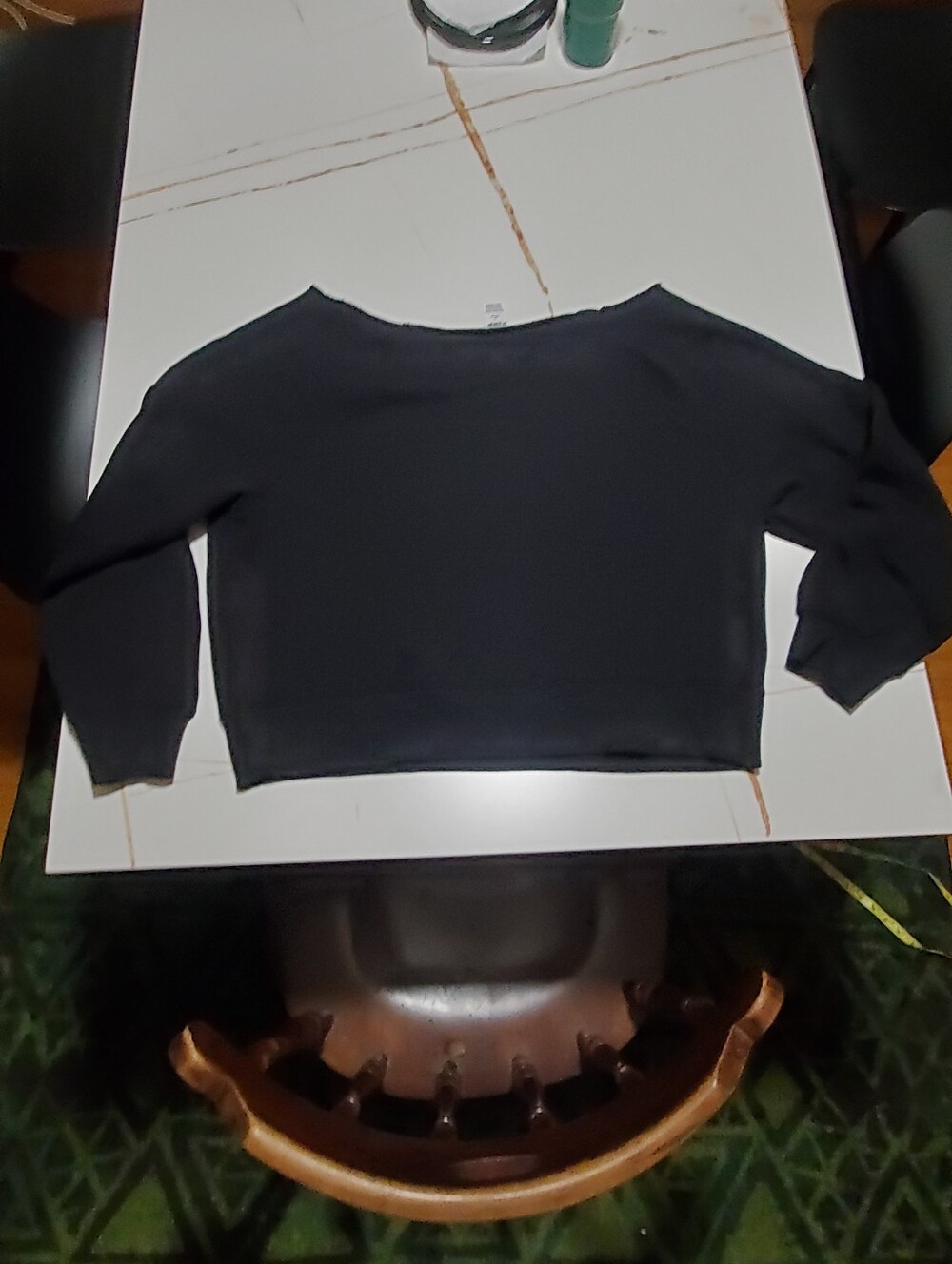PINK Off-Shoulder Sweatshirt - Picture 10 of 11